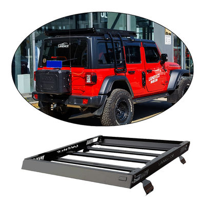 4x4 سبد سقف خودرو برای 18-23 Wrangler Rubicon Jeep ساخت و ساز آلومینیوم فولاد