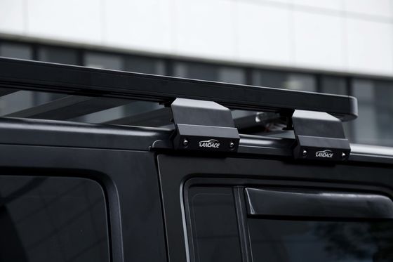 دور جاده Jeep Wrangler JK لوازم جانبی آلومینیوم آلیاژ تخت پلت فرم سقف در سیاه