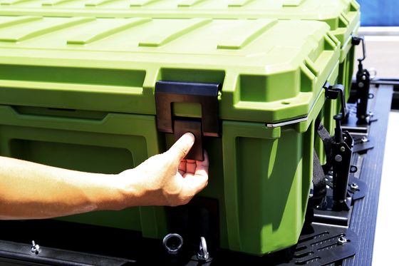 جعبه ابزار پلاستیکی جهانی کامیون 100٪ ضد آب 50L-110L حجم سنگین