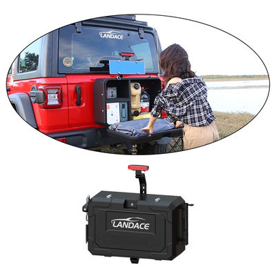 6063 آلومینیوم Jeep Wrangler JL JK صندوق ذخیره دروازه عقب برای ذخیره سازی خارج از جاده