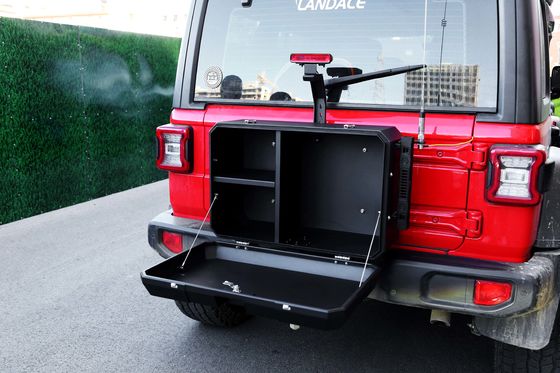 جعبه ذخیره سازی درب دم آلومینیومی 700X450X317mm برای جیپ Wrangler JL JK