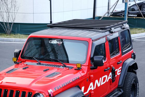 4x4 لوازم جانبی جاده ای آلومینیوم آلیاژ ریل پای برای جیپ جیمنی Universal Roof Rack