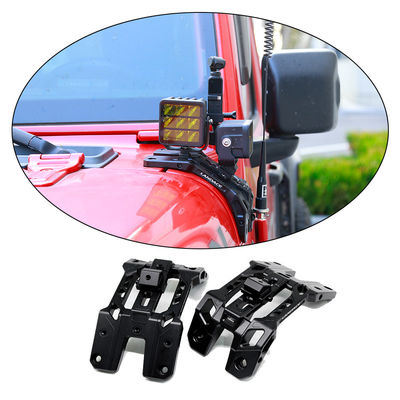 سیستم روشنایی یکپارچه ی A-Pillar Light Bracket Antenna Holder و Go Pro Mount برای جیپ JL