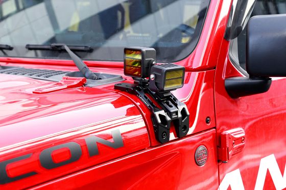 براکت های نصب چراغ ضد زنگ ماشین شیشه جلو برای Jeep JL آلومینیوم