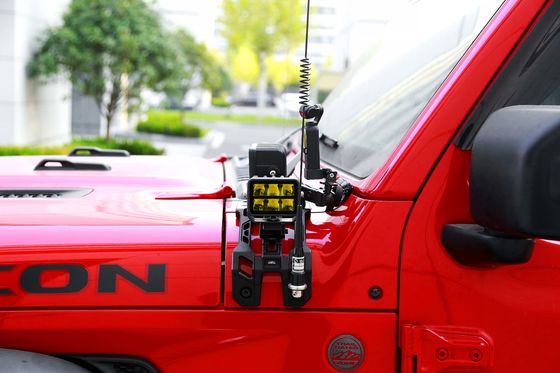 براکت های نصب چراغ ضد زنگ ماشین شیشه جلو برای Jeep JL آلومینیوم