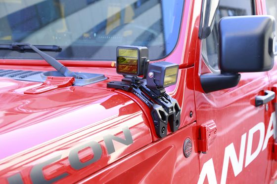 آلیاژ آلومینیوم A ستون رانندگی نور براکت نصب برای جیپ Wrangler JL 12V OEM / ODM