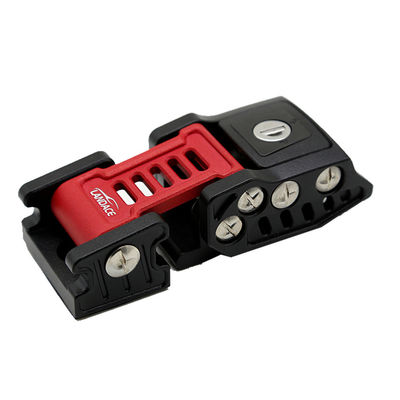 جیپ رانگلر قفل هود قفل کیت با heavy duty آلومینیوم آلیاژ قرمز و سیاه