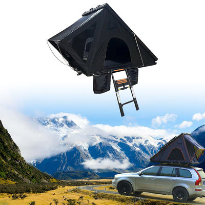 سه گانه جهانی Clamshell سخت Shell سقف ماشین چادر بالا برای کمپینگ در فضای باز خاکستری تیره