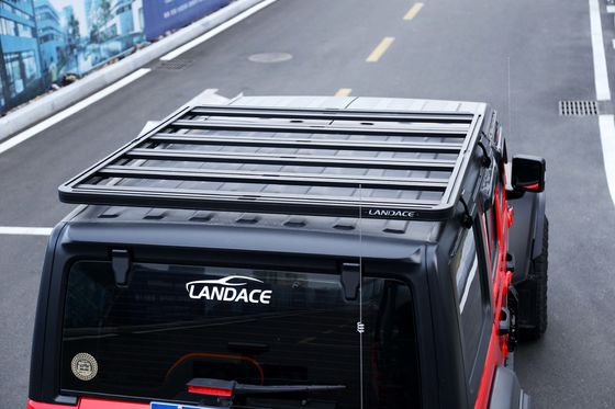 رَک سقف بالاي ماشين براي جيپ رانگلر Jl در پوشه سياه پودر