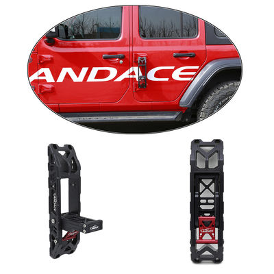 دور جاده آلومینیوم آلیاژ درب جانبی چرخ دنده گره دار قدم پا پدال برای جیپ Wrangler