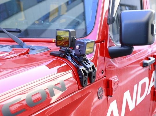 JEEP 2021- Wrangler Light Mounting Brackets CNC ماشینکاری شده با آلیاژ آلومینیوم پایدار