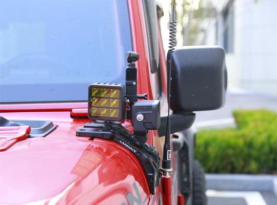 Wrangler Off-Road Silver Light Mounting Brackets با طراحی ماشین آلات CNC بالا