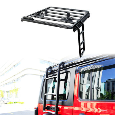 18-23 Wrangler Rubicon Jeep Side Ladder مواد فولادی دوامدار برای ماجراجویی های غیر جاده ای