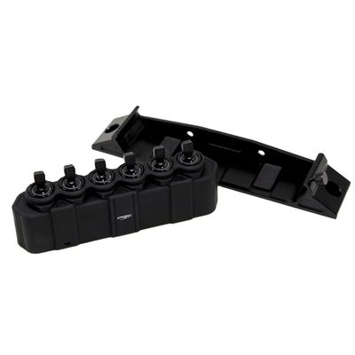 ISO9001 2015 گواهینامه 6 باند آلومینیوم Rocker Switch Panel برای کنترل بی سیم قطعات اتومبیل