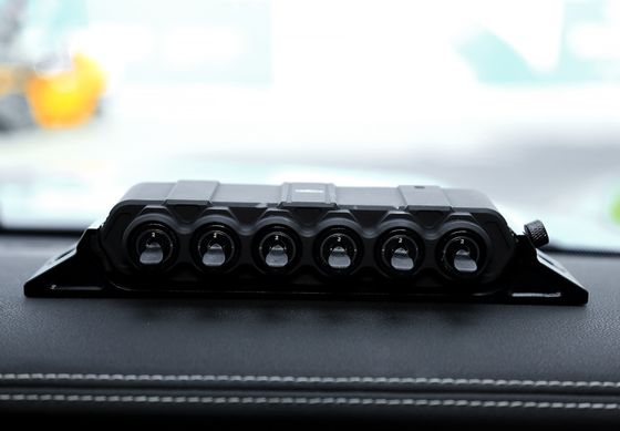 ISO9001 2015 گواهینامه 6 باند آلومینیوم Rocker Switch Panel برای کنترل بی سیم قطعات اتومبیل