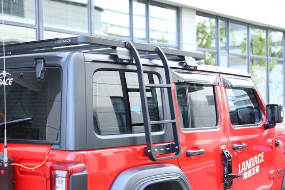 JEEP ماشین نصب سیاه آلومینیوم سقف رک نردبان برای محیط های چالش برانگیز