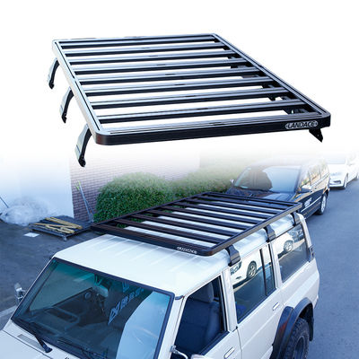 سطح پوشش پودری AL6063-T6 پلت فرم قفسه سقف خودرو برای پلت فرم Nissan Patrol Y60