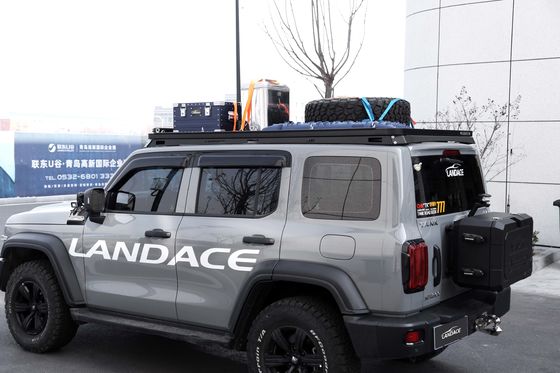 مخلوط آلومینیوم سیاه 4X4 مخلوط کم پروفایل مخزن چمدان 300 لوازم جانبی قفسه ریل سقف برای GWM