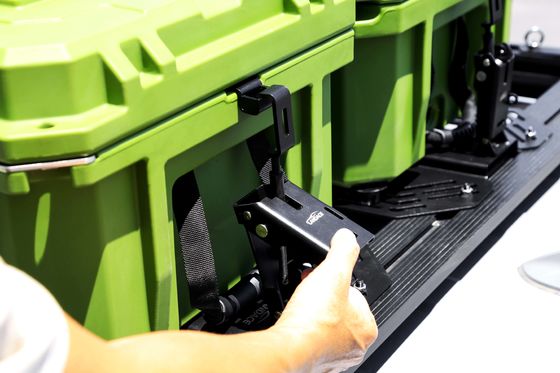 لوازم جانبی جهانی 4x4 در جاده های دور از جاده ها، قفسه سقف خودرو، قفسه بالا بار، جعبه ابزار ذخیره چمدان از LLDPE