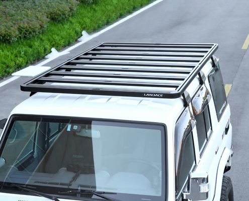 قفسه سقف آلومینیومی برای تویوتا LC76 4x4 سفارشی برای وسایل نقلیه ماجراجویی