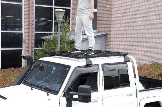 نصب نال باران در خارج از جاده لند کروزر LC79 آلومینیوم 4X4 قفسه سقف برای تویوتا