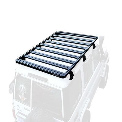 جاده ای Land Cruiser LC76 سری 4x4 سقف راک نصب در سیاه AL6063 SS304 برای تویوتا