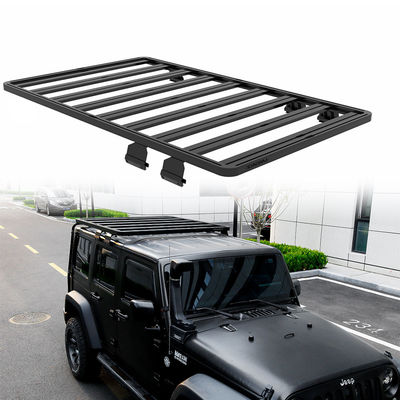 سبد راک سقف سیاه جهانی برای اتومبیل های 4X4 آلومینیوم آلیاژ 1500X1425 عملکرد