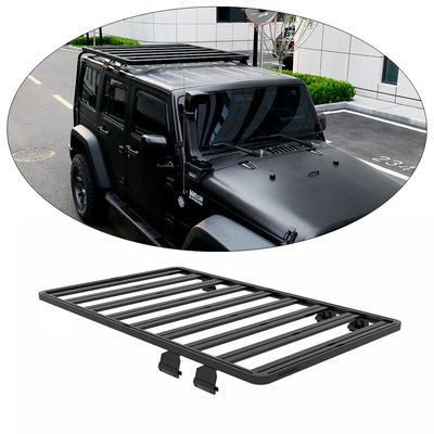 سبد راک سقف سیاه جهانی برای اتومبیل های 4X4 آلومینیوم آلیاژ 1500X1425 عملکرد