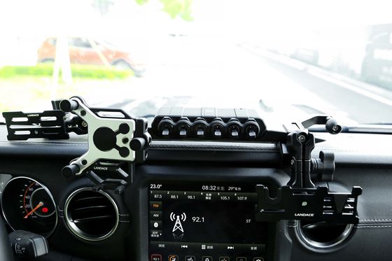 OEM ماشین نگهدارنده تلفن همراه براکت آلومینیوم آلیاژ برای JEEP