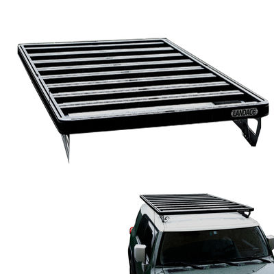 سیاه AL6063 SS304 4X4 جهانی FJ Cruiser آلومینیوم آلیاژ سقف ریل سبد برای تویوتا
