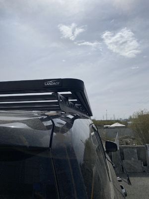 سقف ماونت سیاه یونیورسال 4X4 لند کروزر Lc300 سقف ریل ریک سبد تویوتا سیاه