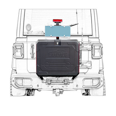 برند بین المللی آلومینیوم آلیاژ 6063 T6 جعبه ذخیره سازی ماشین جعبه ذخیره سازی درب عقب 4 * 4 لوازم جانبی جاده ای