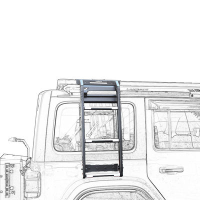 2023 طراحی نردبان جانبی فولاد ضد زنگ 304 برای جیپ Wrangler JL 4x4