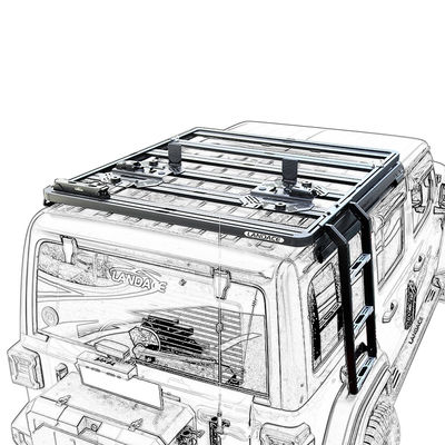 قفسه های نردبان اتومبیل سیاه مکانیکی برای WranglerJK WranglerJL JEEP عملکرد بهبود یافته