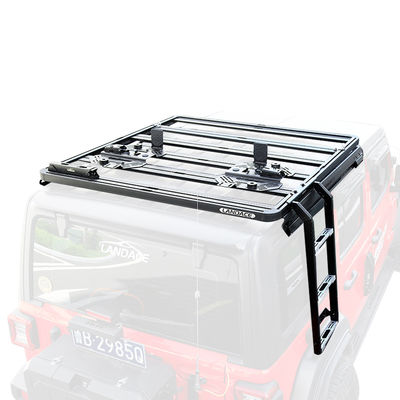 4x4 وسایل نقلیه خارجی لوازم جانبی سقف طرف سیاه نردبان دسترسی برای 18-23 Wrangler Rubicon Jeep
