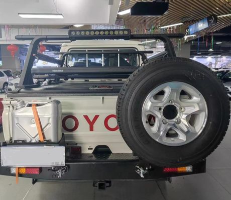 TOYOTA TRUCK LC79 لوازم جانبی باپر عقب در سیاه با مواد فولادی و لوازم جانبی