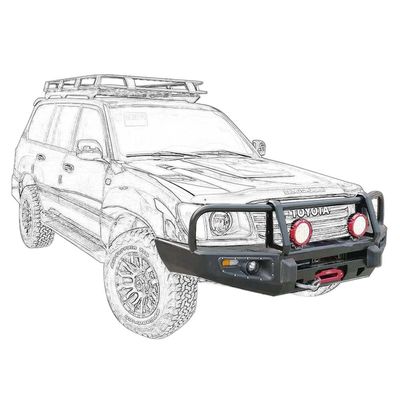 ظاهر و عملکرد تویوتا LC100 خود را با این 4x4 Bull Bar Front Bumper ارتقا دهید