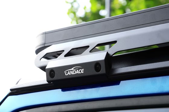 Jeep Wrangler JL و JT Roof Mount Rack با پوشش پودر سیاه و ارتفاع پایین