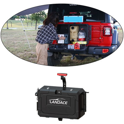 Wrangler JL Off Road آلومینیوم جیپ درب عقب خارج جعبه ذخیره سازی اندازه 700x450x317mm
