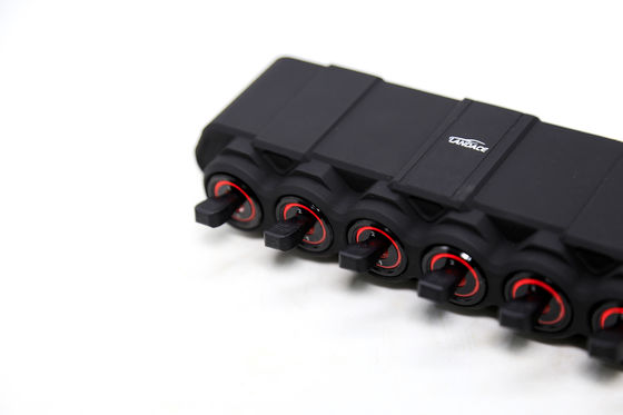 6 Gang Switch Pane سیستم رله الکترونیک با جعبه کنترل مدار ضد آب فیوز رله جعبه سیم کشی سیم کشی برچسب های برچسب دار