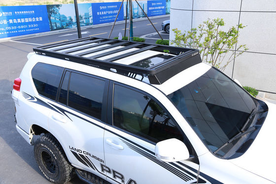 سبد سقف آلومینیوم آلیاژ برای تویوتا Fortuner 150 * 142 * 5 اندازه پودر پوشش پایان