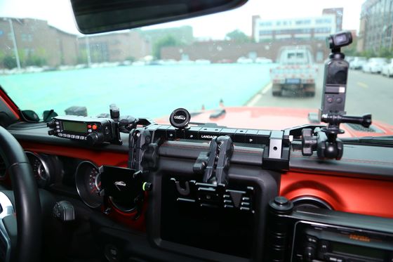 JEEP ماشین ساز آلومینیوم آلیاژ کنسول مرکز براکت برای نگهدارنده تلفن همراه سیاه