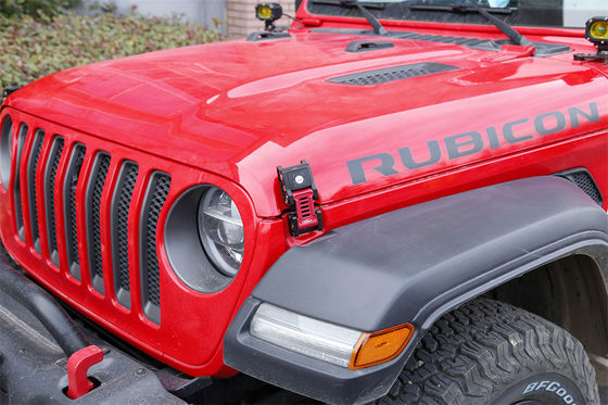 JEEP Wrangler JL Gladiator خودرو جاده ای آلومینیوم آلیاژ هود قفل قفل 133 * 56 * 42mm