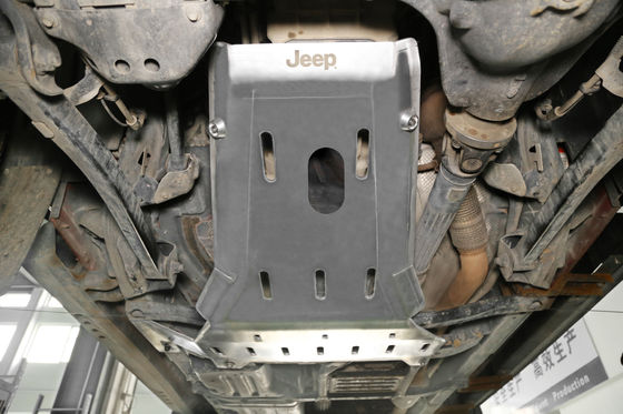 Jeep Wrangler JL JK 4x4 آلومینیوم آلیاژ زیر موتور محافظت محافظ صفحه اسکید سیاه