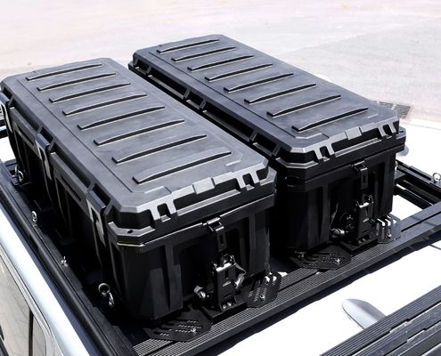 قفسه سقف ضد آب LLDPE نصب شده جعبه سنگین 2023 Popular Car Roof Rack Storage