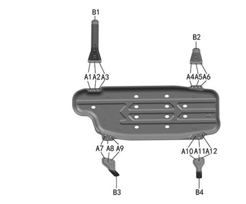 نیسان گشت Y62 مخزن سوخت اسکید پلات محافظ زیر بدن خودرو برای عملکرد جاده ای