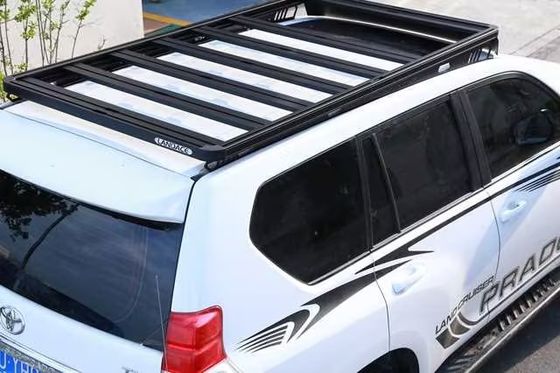 قفسه های سقف اتومبیل خورشیدی آلومینیوم جهانی برای TOYOTA LAND CRUISER Prado 150 OEM سیاه