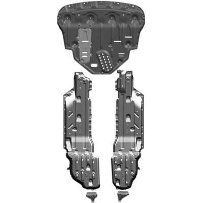 پوشش موتور اتومبیل یونیورسال Mudflap محافظ صفحه اسکیید با پوستر پوشانده