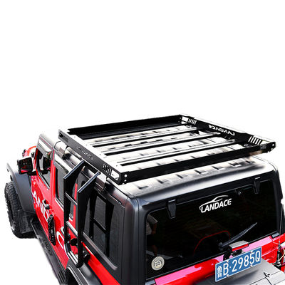 جاده ای 1455*1425*113mm آلومینیوم Wind Fairing Roof Rack Tray پلت فرم برای جیپ Wrangler JL JK