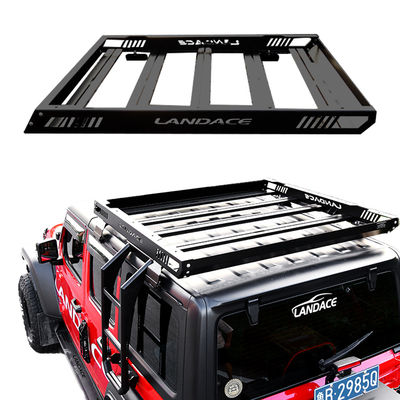 جاده ای 1455*1425*113mm آلومینیوم Wind Fairing Roof Rack Tray پلت فرم برای جیپ Wrangler JL JK